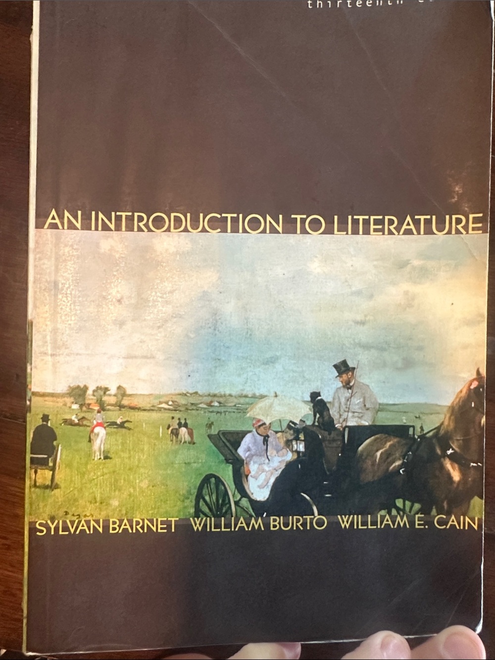 An Introduction to Literature -Sylvan Barnet -William Burto -William E. Cain
